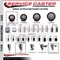 Service Caster 3'' SS Maroon Poly Swivel 1-1/8'' Expanding Stem Caster Total Lock Brake SCC-SSEXTTL20S314-PPUB-MRN-118 - alternate 4